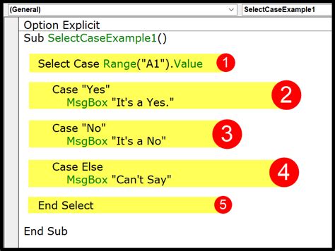Vba Select Case Statement Test Multiple Conditions