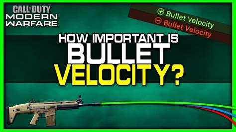 What Does Bullet Velocity Do In Cold War