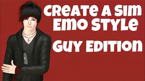 The Sims 3 Create A Sim Emo Style Guy Edition Requested Youtube
