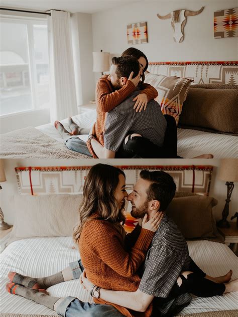 warm and cozy in home couples session couples romantic photos warm cozy