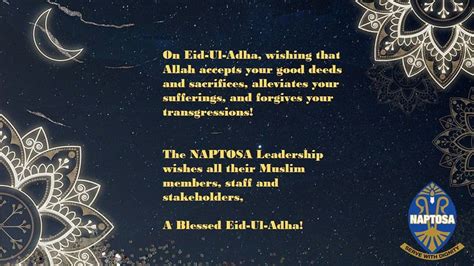 Eid Mubarak To All Our Members Who Are Naptosa Kzn Page