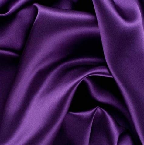 Purple Thick Satin Fabric By The Yard 34 Yard Half Yard Etsy