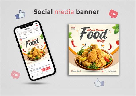 Social Media Food Ads Banner Design On Behance