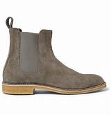 Photos of Grey Suede Chelsea Boots For Men