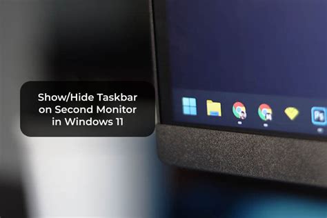 How To Hide Taskbar On Second Monitor In Windows Mashtips