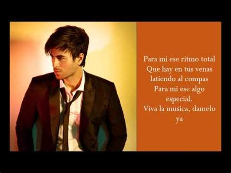 Ritmo Total Enrique Iglesias Lyrics YouTube