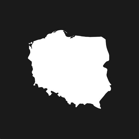 Karte Von Polen Auf Schwarzem Hintergrund 4922363 Vektor Kunst Bei Vecteezy