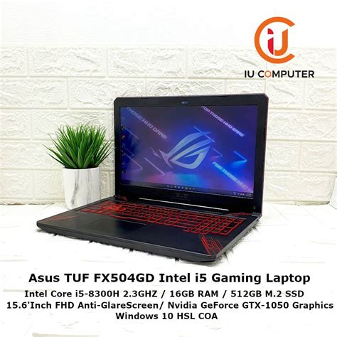 Asus Tuf Gaming Fx504gd Intel Core I5 8300h 16gb Ram 512gb Ssd Nvidia