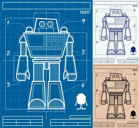 3100 Robot Blueprint Stock Photos Pictures And Royalty Free Images