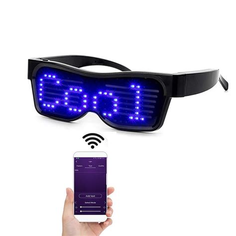 Luminous Led Eye Glasses Technology For Party Event Flashing Magic