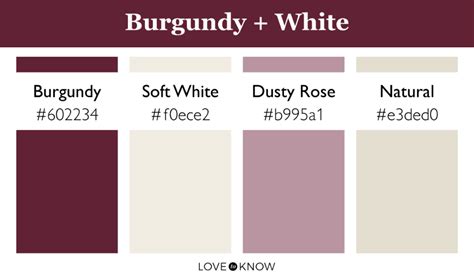 9 Burgundy Color Palettes For Gorgeous Moody Designs Lovetoknow