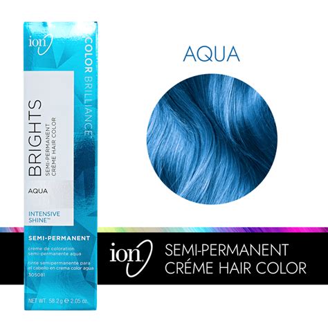 Aqua Blue Color Brilliance Brights Semi Permanent Hair Color By Ion