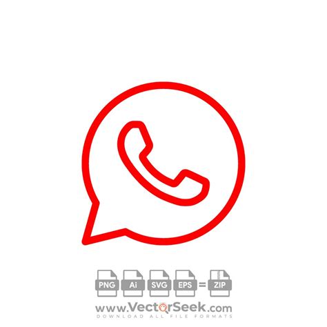 Red Whatsapp Icon Vector Ai Png Svg Eps Free Download