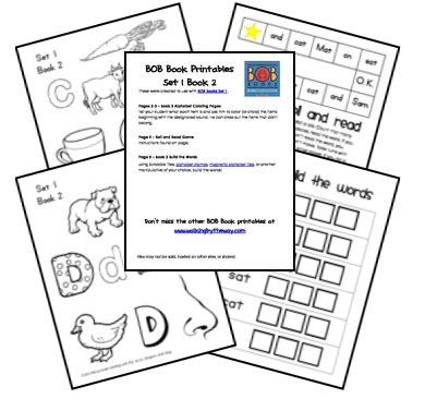 This is a collection of all the early reading printables. Educational Freebie: BOB Book Printables (Set 1, Books 1-3 ...