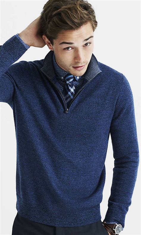 Navy Sweater And Tie Combo Sweater Outfits Men Tie Outfits Casual