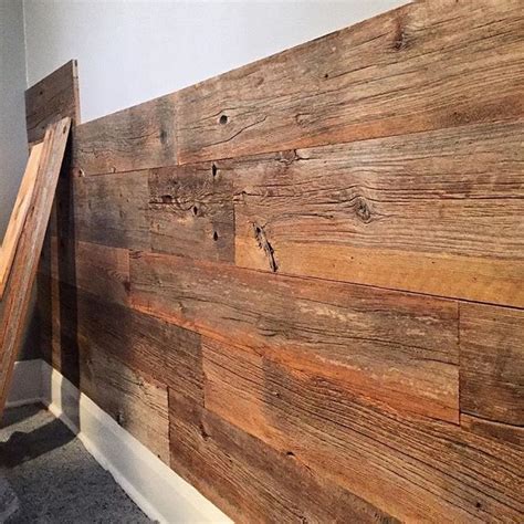 How About This Weathered Barn Board Look For Your Next Feature Wall