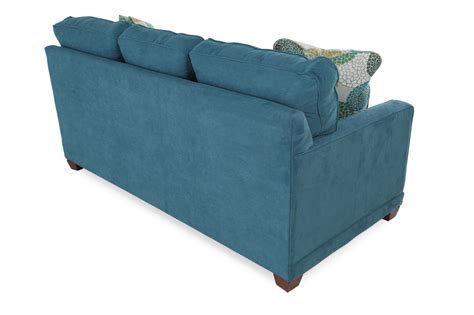 La Z Boy Kennedy Teal Sofa Mathis Brothers Furniture