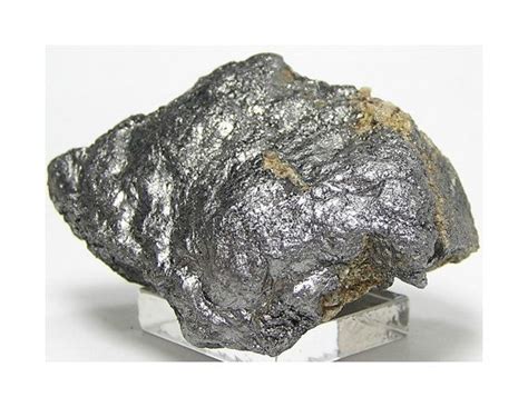 Graphite Mineral In Rock Matrix Specimen Mined In Quebec Pencil Lead