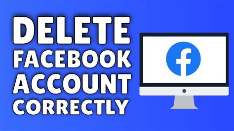 How To Permanently Delete Your Facebook Account Youtube