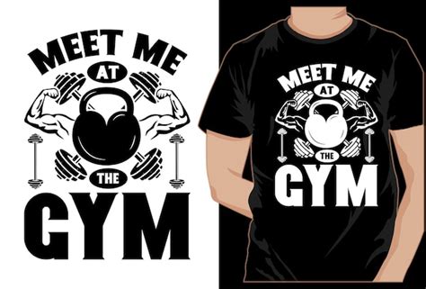 Premium Vector Typography Gym T Shirt Design
