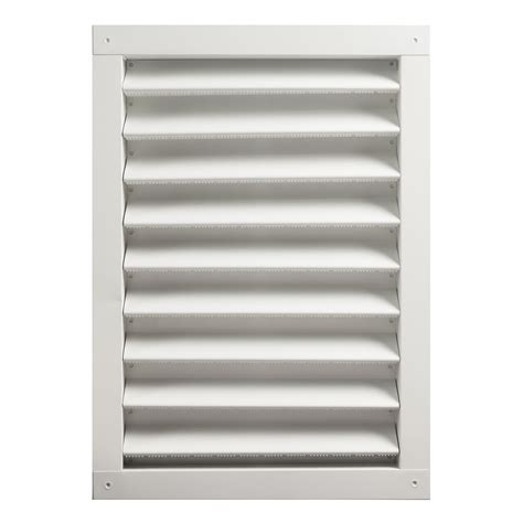 Master Flow 265 In X 3225 In White Rectangle Aluminum Gable Vent At