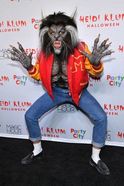 Heidi Klum As Michael Jackson In Thriller Werewolf Costume Heidi