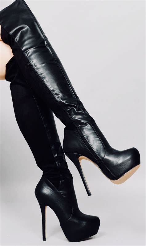 leather boots heels heeled boots shoe boots thigh high boots heels black high heels tall