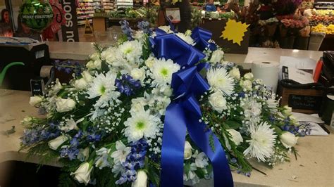Blue And White Casket Cover Designed By Carrie Dileo Casket Cover