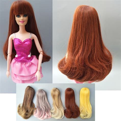 125 14cm Head Size Doll Hair For Barbie Doll Repair Diy Bjd 112 Doll Wig Hair In Dolls