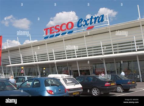 Tesco Extra At Gallions Reach Shopping Park Newham East London Stock