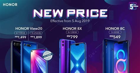 Beli honor v20 online berkualitas dengan harga murah terbaru 2021 di tokopedia! Harga Honor View 20, 8X dan 8C di Malaysia turun sehingga ...