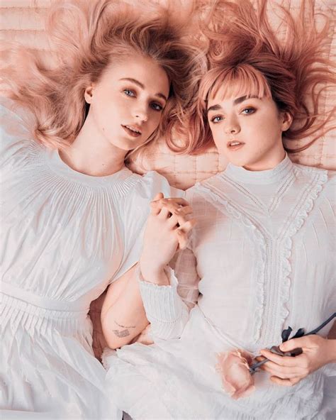 Sophie And Maisie Photographed For Rolling Stone Magazine April 2019