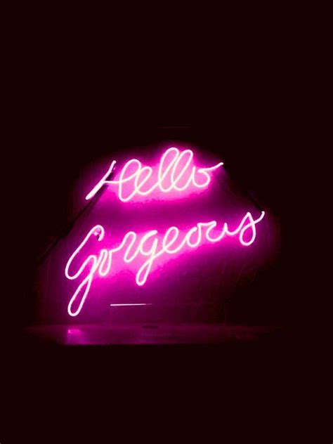 Pink Hello Gorgeous Neon Led Sign Neon Like Art Sign