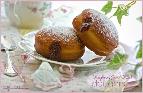 Raspberry Jam Filled Doughnuts Wildflours Cottage Kitchen