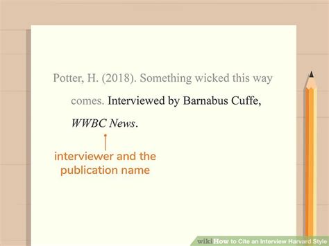 How To Cite An Interview Harvard Style 10 Steps With Pictures