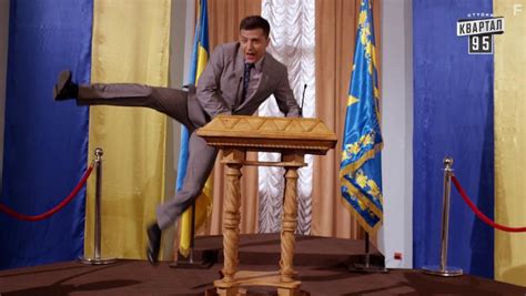 Volodymyr Zelensky Elected As Ukraines President Plays The Role On