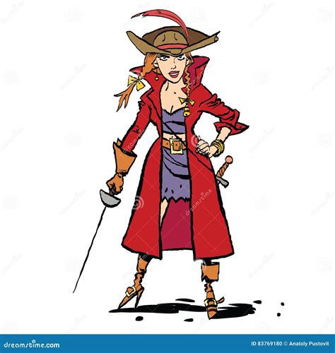 Lady Pirates Esport Mascot Logo Design Vector Illustration 220485010