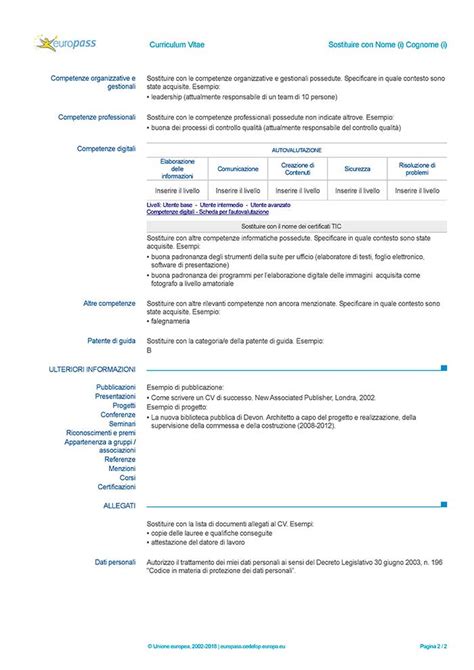 Europass cv => european resume template © download it for free and customize it in word. Modello europass cv da compilare > 2016RISKSUMMIT.ORG