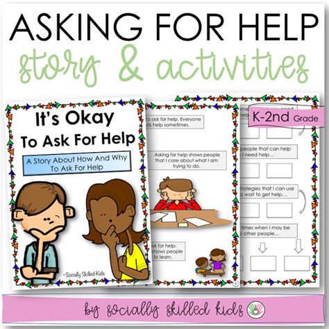 It S Okay To Ask For Help Social Skills Story And Activities K 2nd Grade By Teach Simple