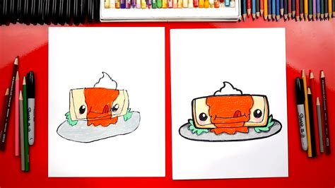 How To Draw A Funny Chimichanga Art For Kids Hub