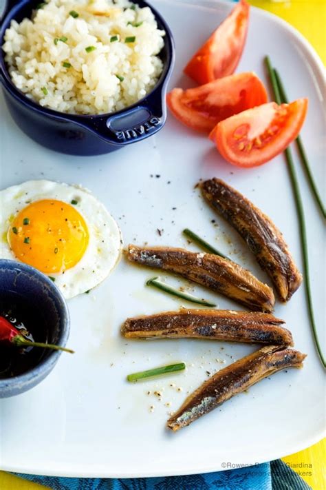 Dried Herring Fried Rice And Egg Tuyosilog A Philippine Breakfast