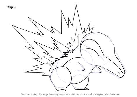 Learn How To Draw Cyndaquil From Pokemon Pokemon Step By Step Drawing Tutorials