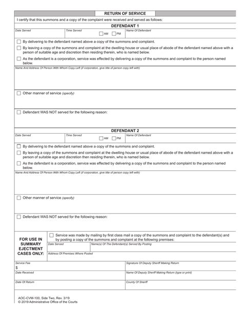 Form Aoc Cvm 100 Fill Out Sign Online And Download Fillable Pdf