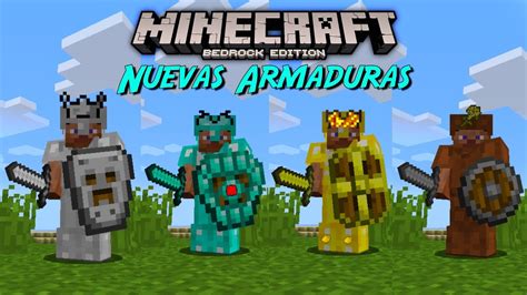Mas De Nuevas Armaduras En Minecraft Pe Bedrock Addons