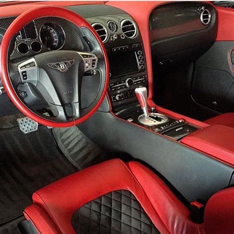 Bentley Continental Gt Speed Convertible Grey Red And Black Interior