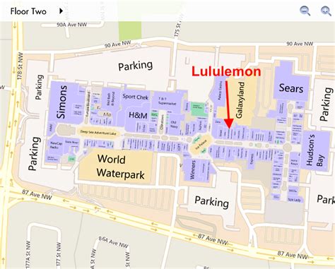 31 West Edmonton Mall Map Maps Database Source