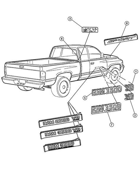 2004 Dodge Ram 2500 Front End Parts Diagram