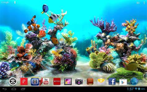  3d;fish tank ; hd awesome 3d aquarium live wallpaper 1 fish tank 3d 