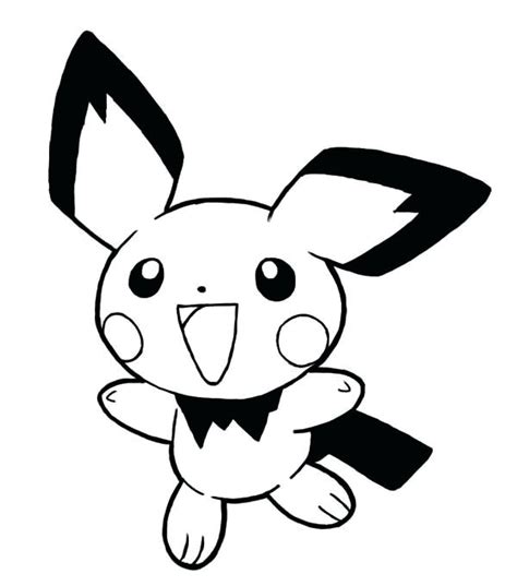 Pichu Coloring Pages At Free Printable Colorings