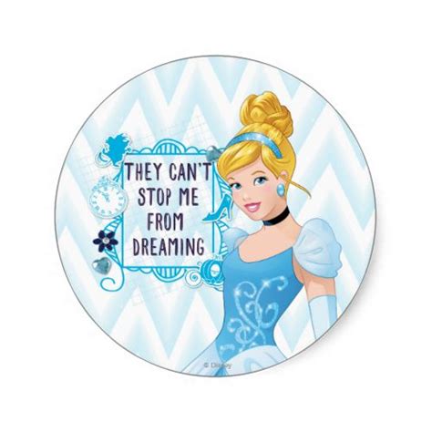 Princess Cinderella Classic Round Sticker Princess